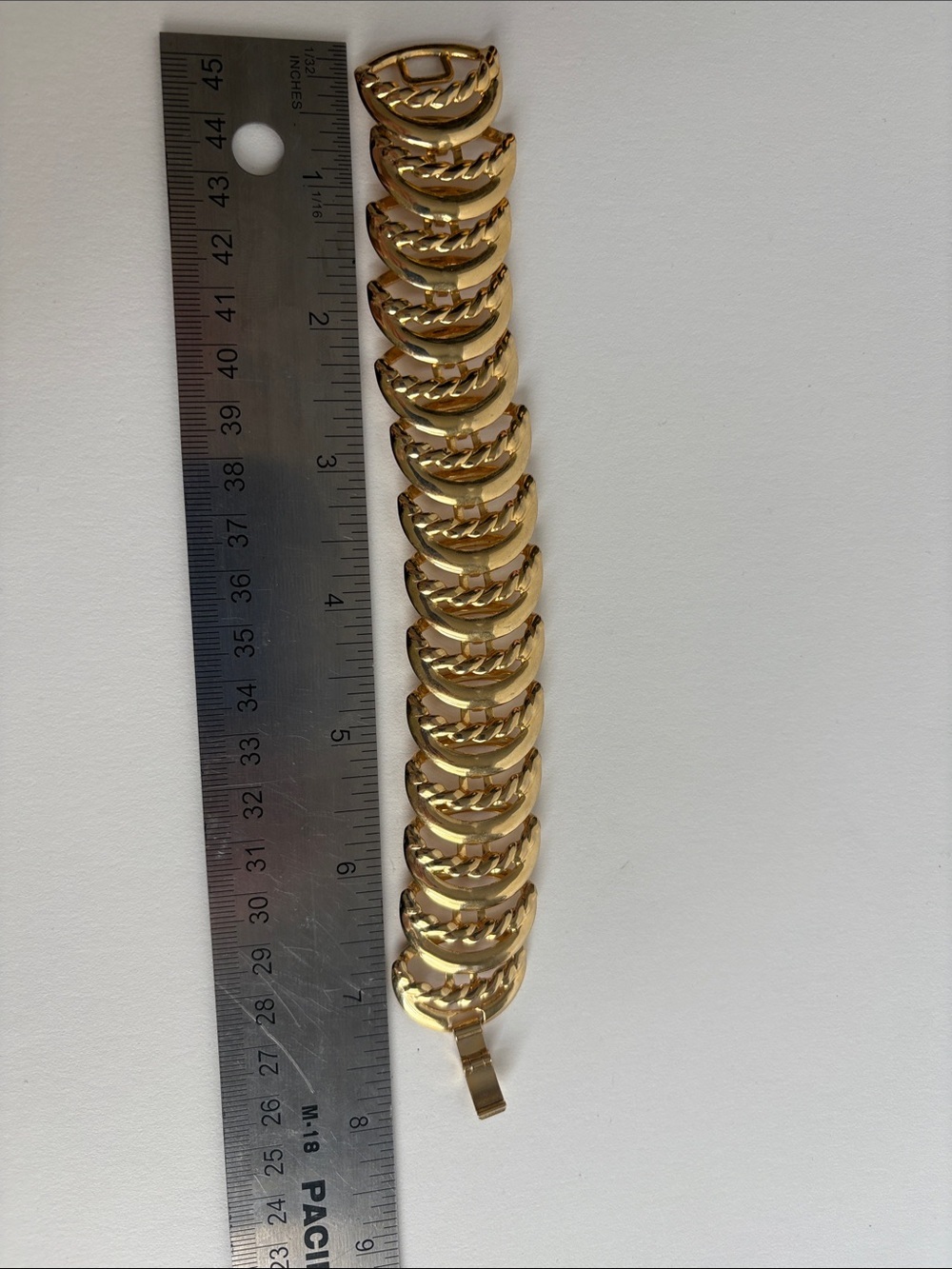 Gold Crescent Moon Link Bracelet Statement Chain Women Jewelry - Picture 3 of 4